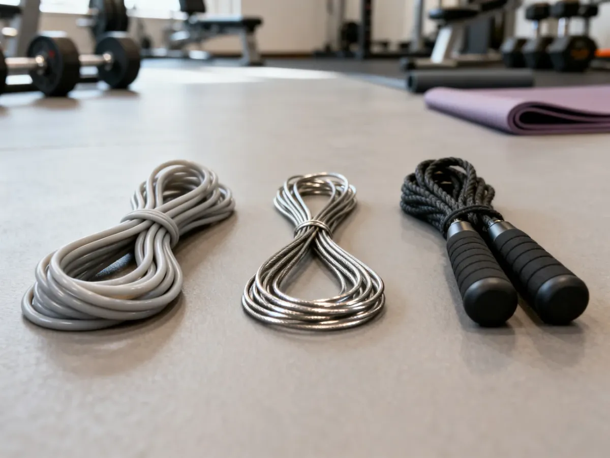 Trzy rodzaje skakanek: PVC, speed rope i model obciążeniowy